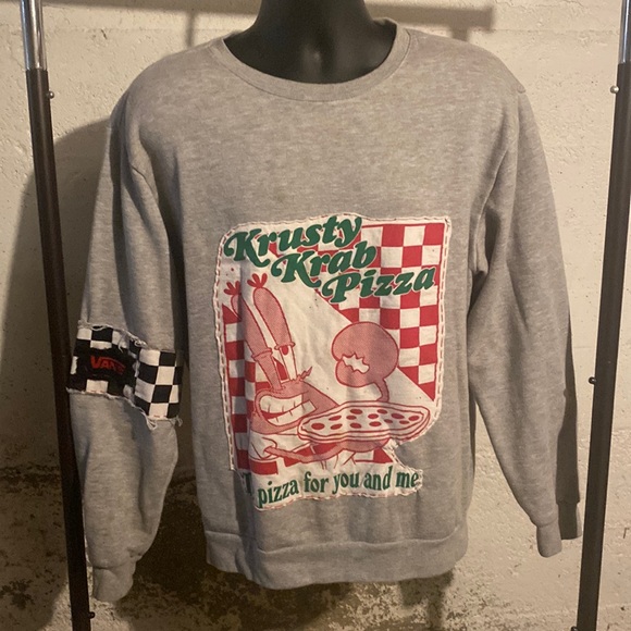 H&M Other - 1/1 up cycled Patched HnM crew neck